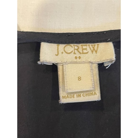 J. Crew Women Cami Tank Top Racerback Adjustable Strap 58877SP16 Black Size 8 - Picture 5 of 7